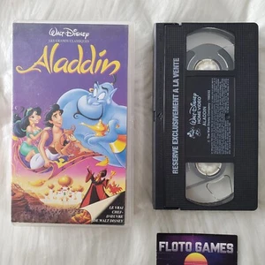VHS D'Origine FR : Aladdin - Disney - Grands Classiques - 1992 - Floto Games - Photo 1/2