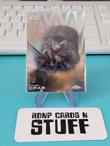 2025 Topps Chrome Star Wars - Trash Crab Raywave Refractor DEBUT #100 SP NMB A26 - Picture 1 of 2