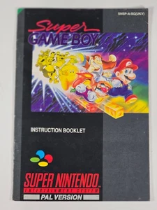 Super Gameboy, nur Anleitung, Anleitung Super Nintendo Snes PAL - Bild 1 von 2