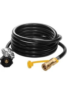 Tubo Propano 12ft con Regolatore, 3/8 Collegamento Rapido Sezionatore per Mr.Heater - Foto 1 di 6