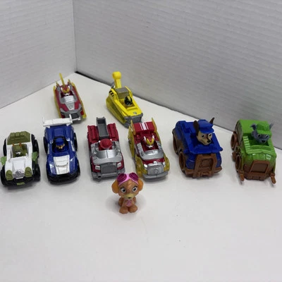Paw Patrol 压铸/塑料 9 件装 Chase、Skye、Marshall、跟踪器和瓦砾 — 第 1/4 张图片