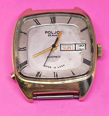 Reloj Poljot 23 Joyas Automático Chapado en Oro 10 Au De Colección Años 80 URSS Soviético Raro Foto 1 de 4