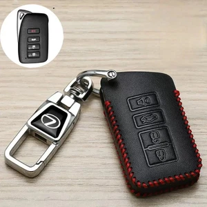 Leather Car Key Fob Case Cover Shell for Lexus RX LX570 ES250 IS GS NX300h - Picture 1 of 7