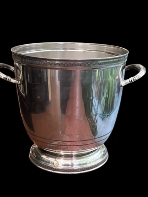 Old Beautiful Unique Sterling Silver Champagne bucket Hallmarked 20th Century - Image 1 of 4