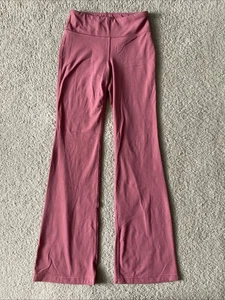 Athleta Girl High Rise Chit Chat Flare Pant Size L/12 Berry Rose Pink - Picture 1 of 7