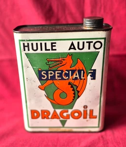 bidon 2 litres :  huile auto  DRAGOIL spéciale demi - fluide B / jamais ouvert - Picture 1 of 7