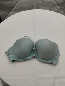 Light Blue Lace Dream Angels Lined Demi Bra 34D Victorias Secret Comfortable - Picture 1 of 7