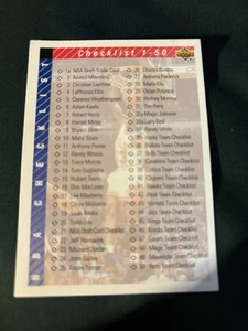 MICHAEL JORDAN 1992-93 Upper Deck Checklist #1-90 Chicago Bulls Basketball Card - Picture 1 of 2