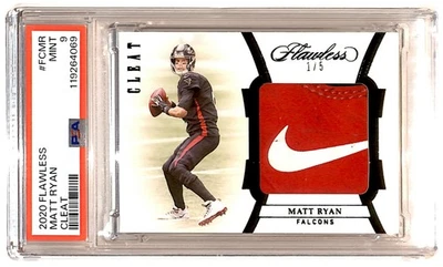 2020 Panini Flawless Cleat SSP 1/5 Matt Ryan PSA 9 POP 1 HIGHEST R6220J - Image 1 of 2