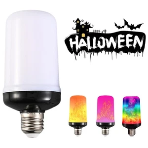 Halloween HaLED E27 Flame Bulb Fire lamp Corn Bulb 4 Modes Party LED Light GXS - Picture 1 of 16