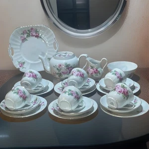 victoria china czechoslovakia tea set - Picture 1 of 14