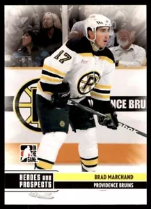 2009 ITG Heroes and Prospects #32 Brad Marchand ROOKIE Providence Boston Bruins - Photo 1 sur 3