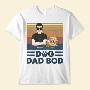 Camisa Personalizada Perro Papá Cuerpo Cumpleaños Día del Padre Regalo Para Perro Papá Perro Grasa - Imagen 1 de 4