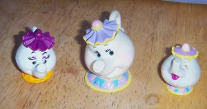 Disney La Bella y la Bestia Personaje Mrs. Potts Tetera 3 Figuras de Juguete PVC - Imagen 1 de 6