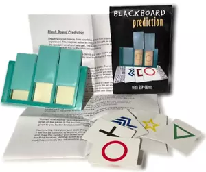BLACKBOARD PREDICTION CARDS Mental Mind Reading Magic Trick ESP Set Frame Pocket - Picture 1 of 5