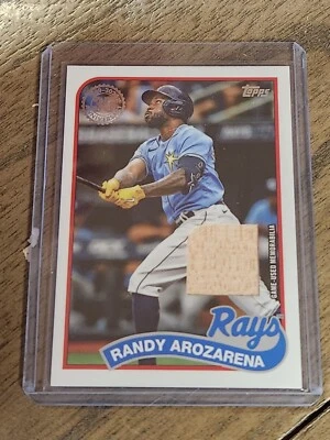 2024 Topps Series 1 - Randy Arozarena Bat Relic - Tampa Bay Rays #89BR-RA - Image 1 of 2