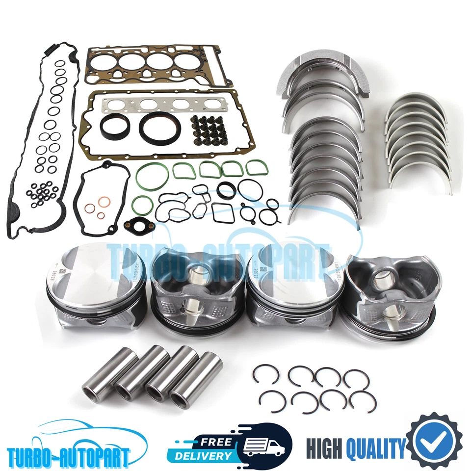 Kit de revisión del motor N46B20 pistones anillos aptos para BMW 318i 320i 520i E88 X1 X3 Z4 Foto 1 de 1