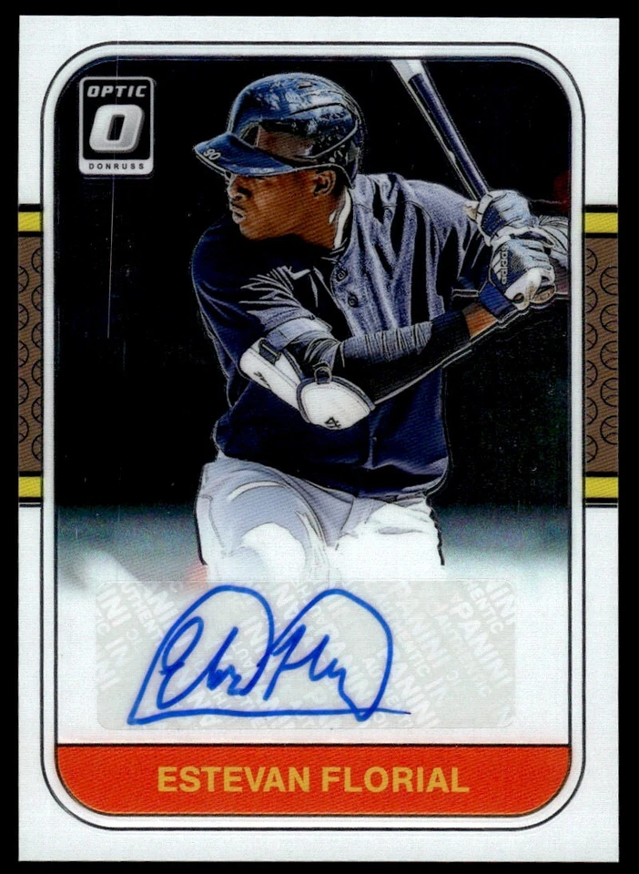 2021 Donruss Retro 1987 Signatures RC Estevan Florial -- Auto New York Yankees - Image 1 of 2