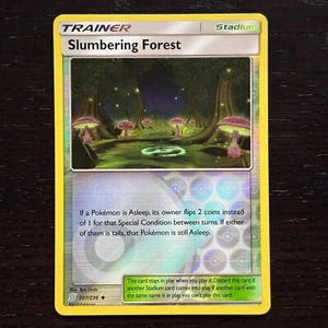 Slumbering Forest 207/236 Pokemon Unified Minds SM Reverse Holo Uncommon NM - Picture 1 of 2