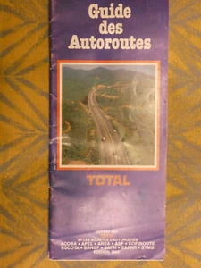 CARTE guide des autoroutes Total 1982 - Picture 1 of 1