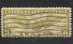 Sn:US #C17 SGA686 1932 8 Cent US STAMP Winged Globe - Airmail 1930-1934 - Picture 1 of 2