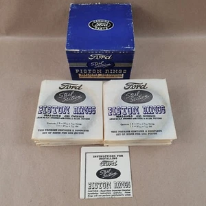 New 1939-41 Ford 239 100 HP 95 HP Flathead V8 Piston Ring Set 99AS-6149-B .030 - Picture 1 of 5