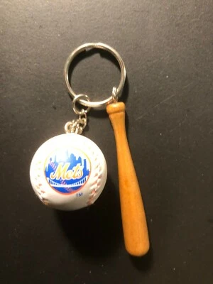 Old Vintage " NEW YORK METS."Baseball and Bat  Keychain  - Image 1 of 4