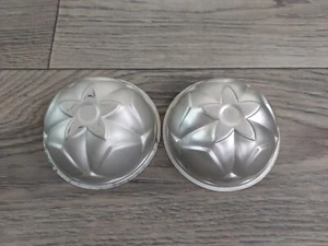 Vintage Lot of 2 Aluminum Mini-Dome Cake or Jell-O Mold Pans Tiny Personal Size - Picture 1 of 7