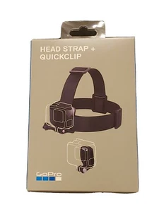 Genuine Original GoPro - Head Strap and QuickClip - Black - Picture 1 of 5