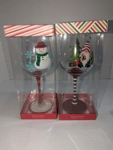 2 ajustadores de estilo Holiday 15 oz. Copas - nuevas en caja - Imagen 1 de 4