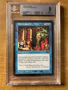 MTG✨TEFERI’S REALM ✨Visions BGS 9 MINT RARE 1997 Quad 9’s++ RESERVE LIST POP 1 ! - Picture 1 of 2