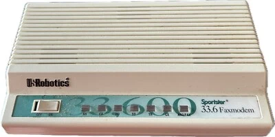 Módem fax US Robotics Sportster 33.6 modelo: módem 0459 vintage 1997 Foto 1 de 4