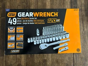 GearWrench 80700P 49 Pc. 1/2" Drive 6-Pt Standard and Deep Socket Set New - Bild 1 von 14
