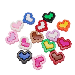 10Set Colorful Detachable Heart Style Bead Hole 3mm Necklace Bracelet DIY Making - Picture 1 of 4