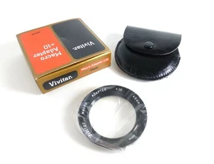Vivitar Macro Adapter +10 48mm Optical Glass filter w/Leather case and Box - Picture 1 of 5
