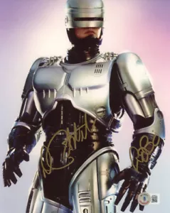 PETER WELLER SIGNED HANDSIGNIERT 8x10 FOTO + ROBO ROBOCOP BECKETT BAS - Bild 1 von 2