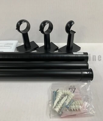 Pottery Barn 标准窗帘杆壁支架 Antq Brnz 60 英寸 - 108 英寸 1.25 英寸 #1023 — 第 1/2 张图片