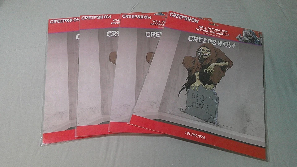 Lote de 4 Creepshow Add on Scene Setter Halloween Pared Fiesta Decoraciones NUEVO Foto 1 de 4