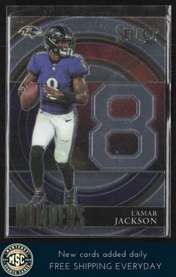 Lamar Jackson 2021 Panini Select Select Numbers #SN-5 Baltimore Ravens - Image 1 of 2