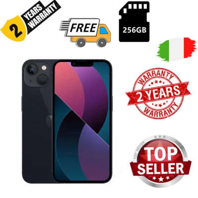 NUOVO Apple iPhone 13 mini - 256GB - Mezzanotte (Sbloccato) ✔️Garanzia 24 MESI - Immagine 1 di 4