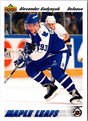 1991 Upper Deck Alexander Godynyuk #466 Toronto Maple Leafs Hockey Card - Image 1 of 2