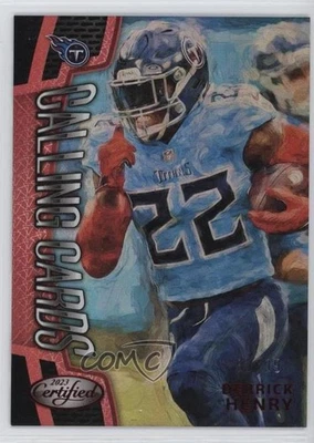 2023 Certified Calling Cards Mirror Red /99 Derrick Henry #CALL-1 - Image 1 of 2