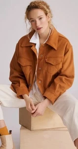Neu Levi’s Glazed Ginger Snap Wool Trucker Jacket M Damen S Gorpcore Big E - Bild 1 von 16