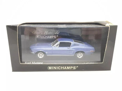 Minichamps 1:43  Ford Mustang 1968 Blue Modell Nr: 400 082021 Paul's Model Art - Image 1 of 3