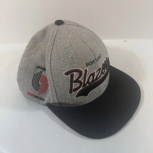 Mitchell & Ness Portland Trailblazers Wool Gray Snapback Hat NBA - Picture 1 of 5
