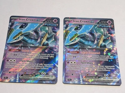 2x PLAYSET -  2x Iron Crown ex - Double Rare SV05: Temporal Forces 081/162 NM - Image 1 of 4