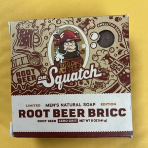 Dr. Squatch Limited Edition ROOT BEER BRICC Natural Soap Bar Zero Grit - Picture 1 of 3
