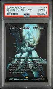 PSA 10 Magic the Gathering Sephiroth, the Savior Showcase Foil Final Fantasy - Picture 1 of 2