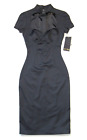 NWT Pin-up Couture Laura Byrnes Black Label Janelle in Gray Sheath Dress XS