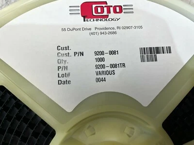 10-PCS Coto Reed Relay 9200-0081 9200-0081TR - Image 1 of 2